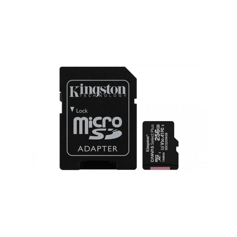 KINGSTON - Tarjeta de Memoria Flash Kingston Canvas Select Plus 256GB