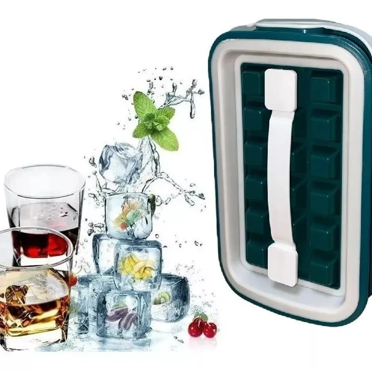 GENERICO - Cubetera Hielo Portatil Molde Hielo Cubetas Hielo Silicona