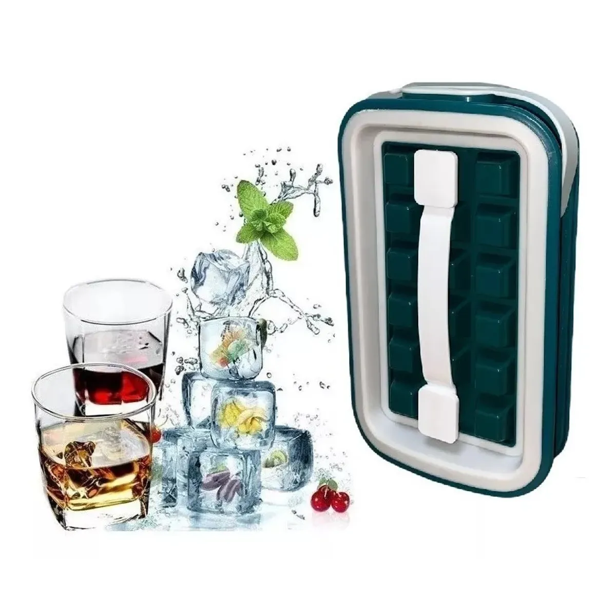 GENERICO - Cubetera Hielo Portatil Molde Hielo Cubetas Hielo Silicona