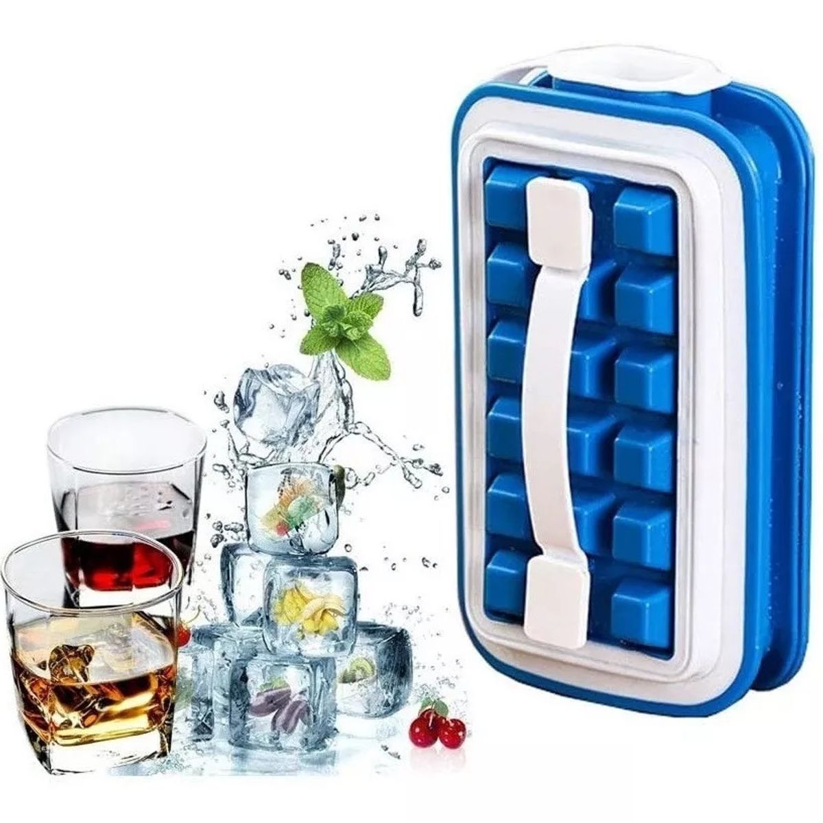 GENERICO - Cubetera Hielo Portatil Molde Hielo Cubetas Hielo Silicona