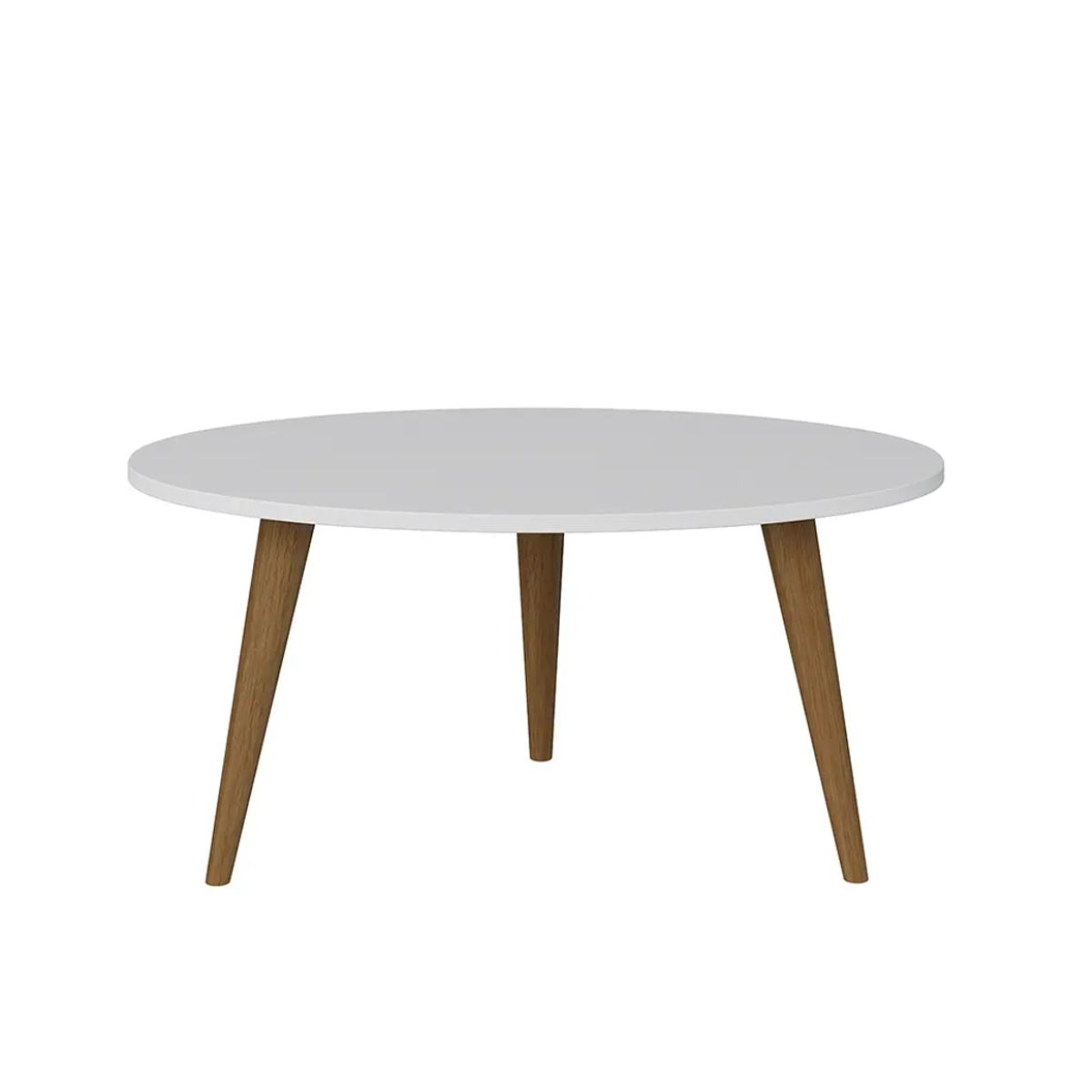 BE DESIGN - MESA DE CENTRO OVAL 1007 RETRO BLANCA - BE DESIGN - 1238110