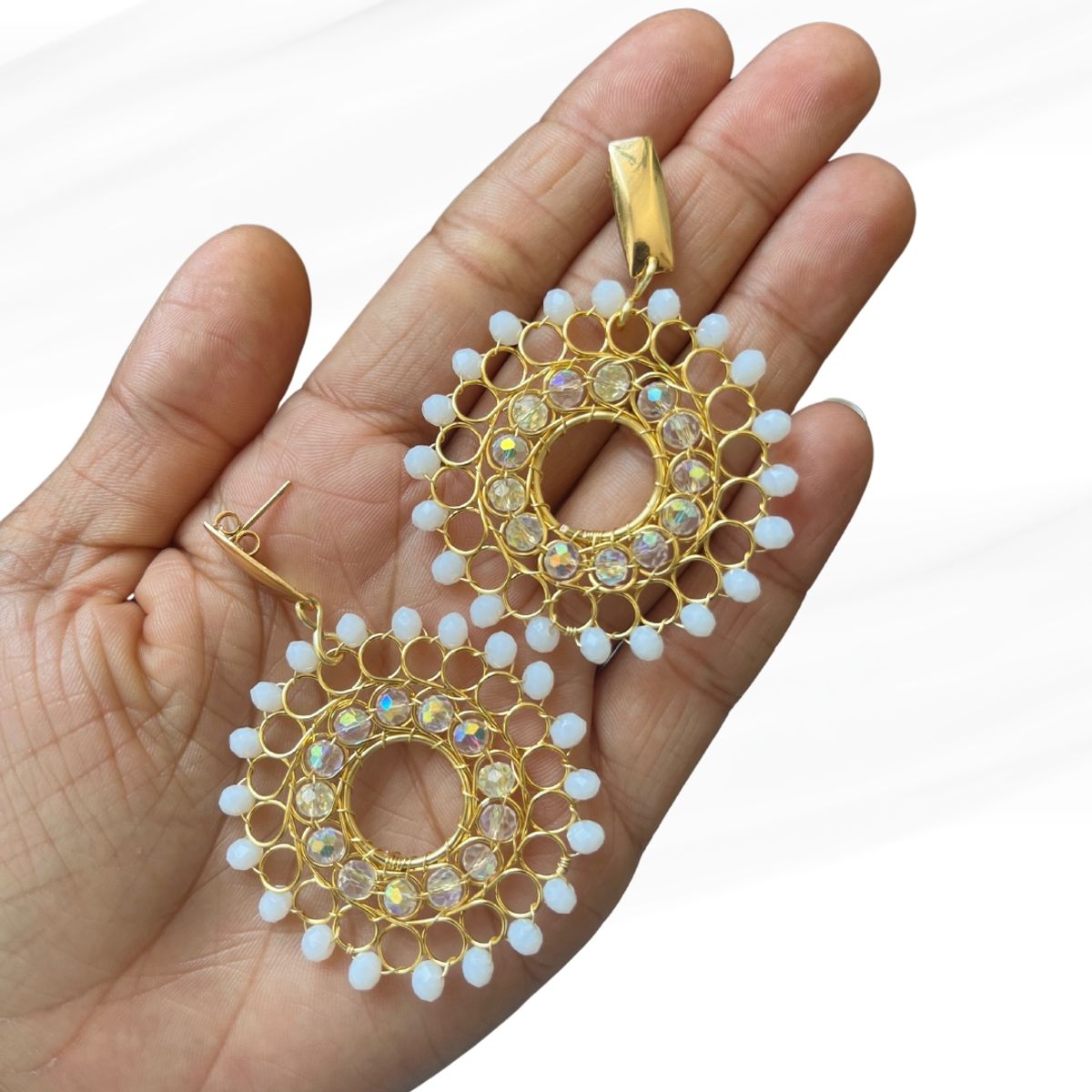 GENERICO - Aro Maxi Mandala Alambrismo Colgante