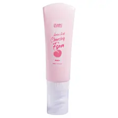 USHAS - Jabón Foam Facial De Durazno - Incluye Cepillo Limpiador De Rostro.