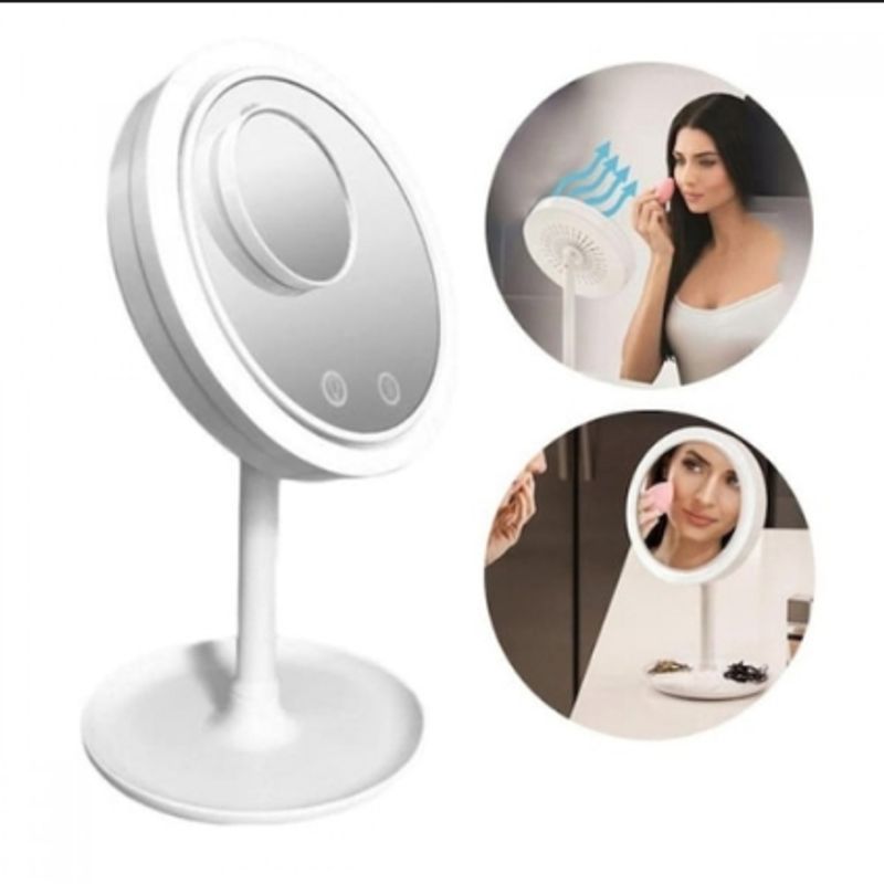 GENERICO - Espejo Led Con Ventilador Espejo Led Espejo De Maquillaje