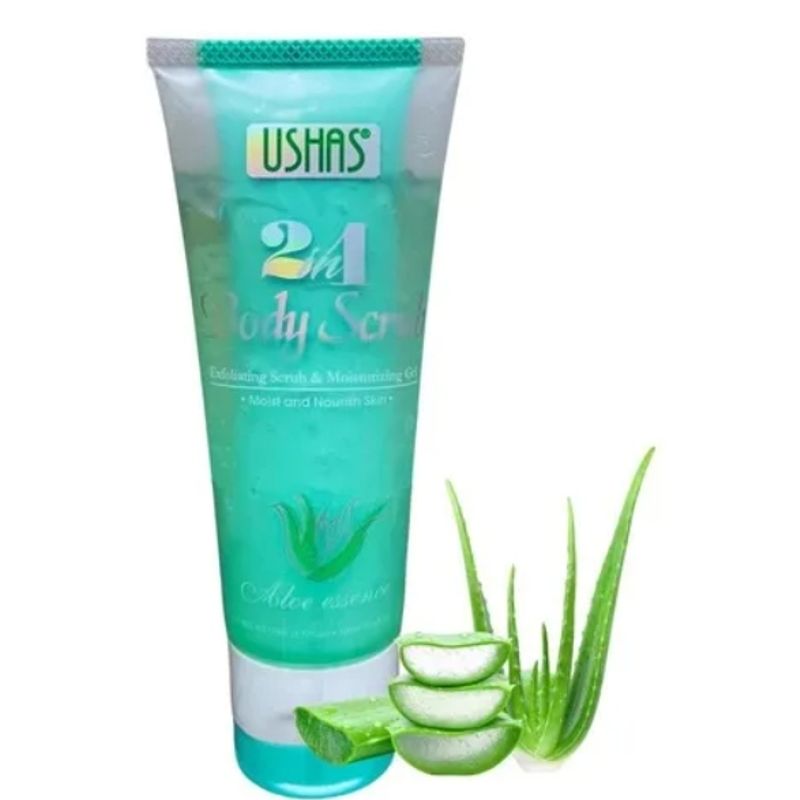 USHAS - Dos En Uno Exfoliante Corporal Gel Hidratante Con Aloe Vera