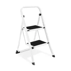 GENERICO - Escalera Plegable Multiuso 2 Peldaños Compacta Y Resistente