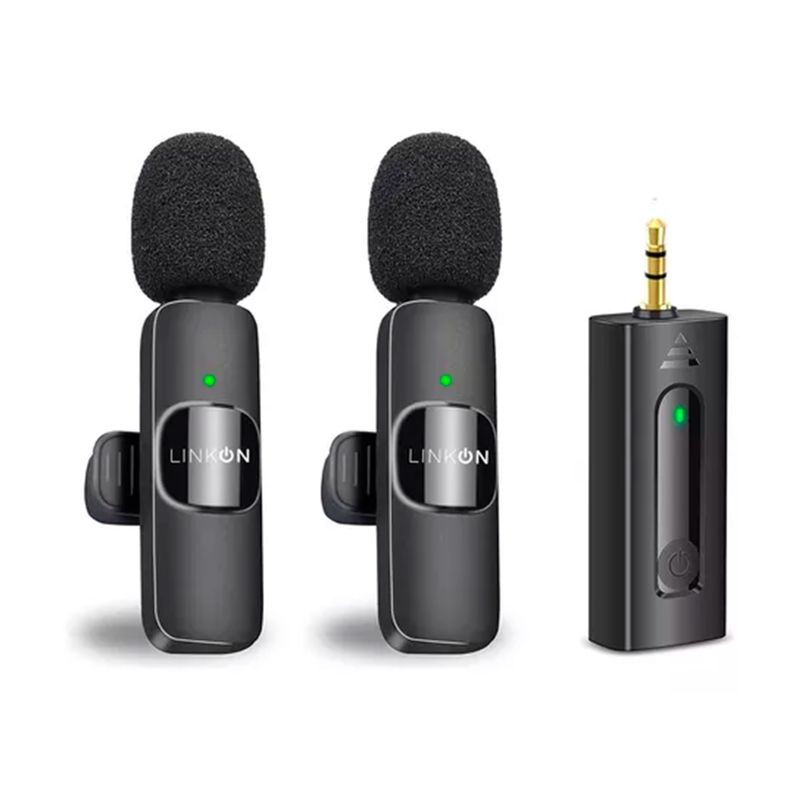 GENERICO - Microfono Inalambrico Solapa Lavalier Profesional Entrada 3.5 mm