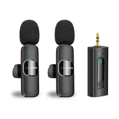 GENERICO - Microfono Inalambrico Solapa Lavalier Profesional Entrada 3.5 mm
