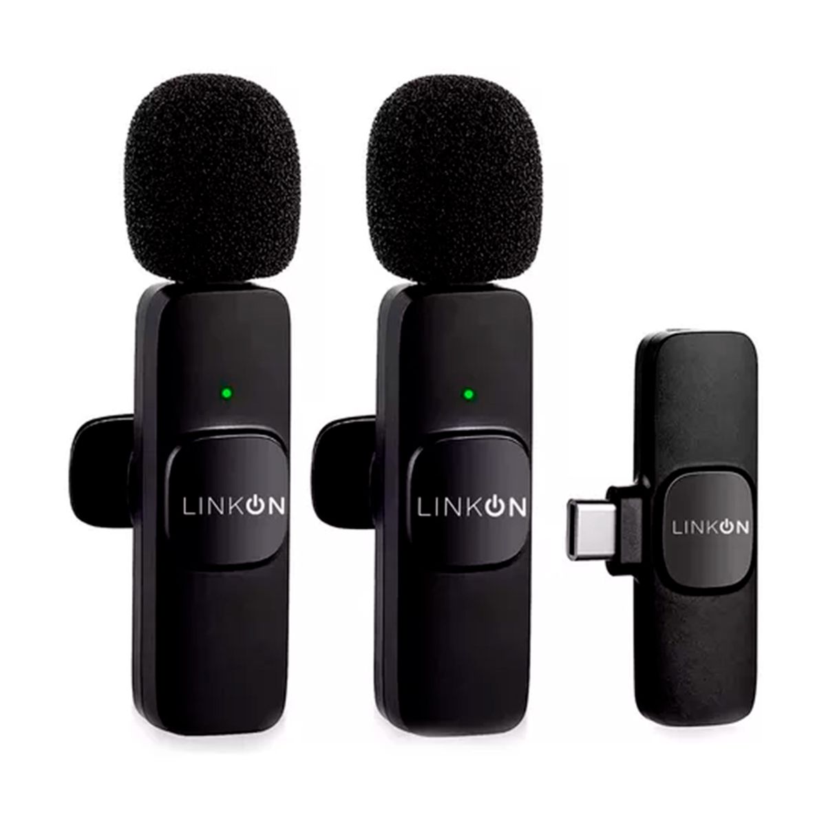 GENERICO - Microfono Inalambrico Solapa Lavalier Profesional Entrada USB C