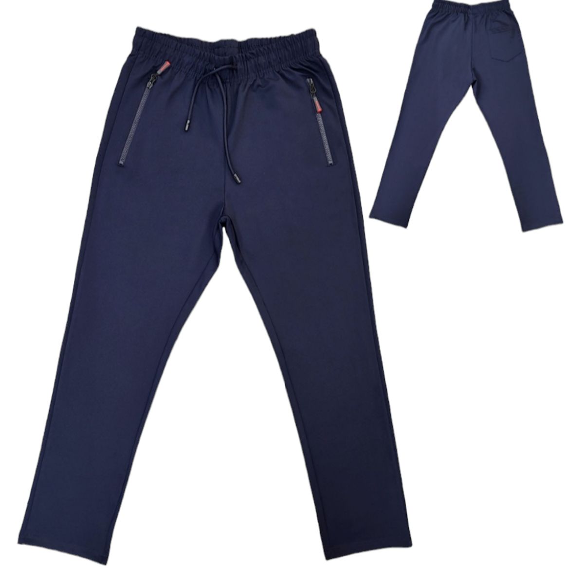 AGW - Pack 2 Pantalones Buzo Azul Marino Sin Puño