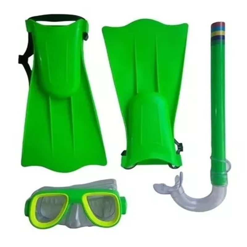 GENERICO - Set Buceo Mascara Snorkel Aletas Infantil Piscina Playa Niño