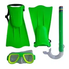 GENERICO - Set Buceo Mascara Snorkel Aletas Infantil Piscina Playa Niño