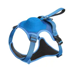 GENERICO - Arnés para perro con Correa Retráctil - Talla L Azul