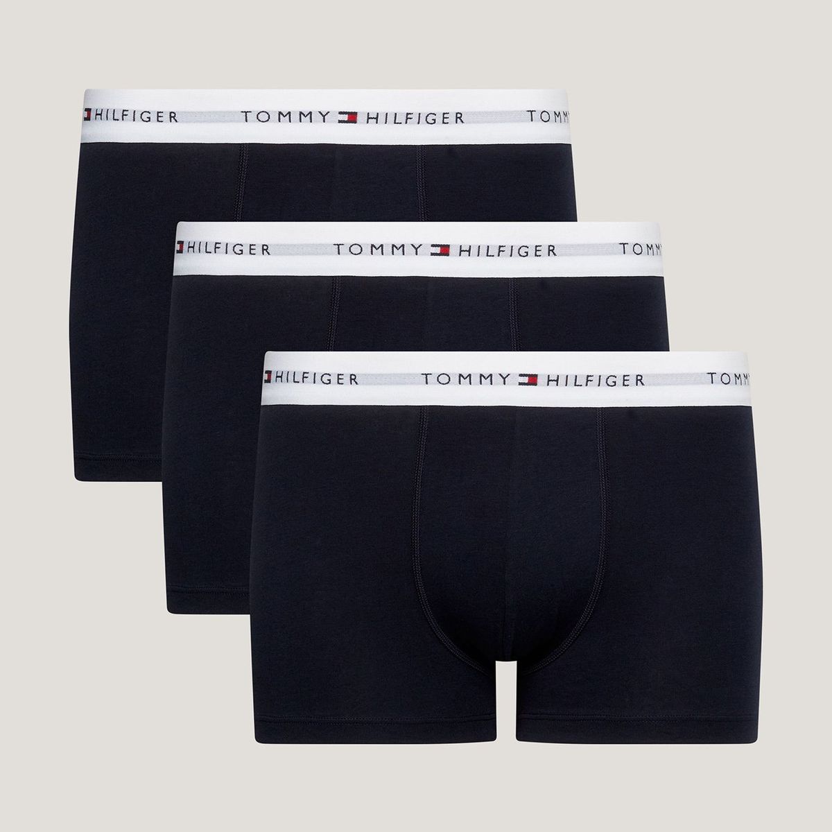 TOMMY HILFIGER - Pack De 3 Calzoncillos Trunk Essential Azul Tommy Hilfiger