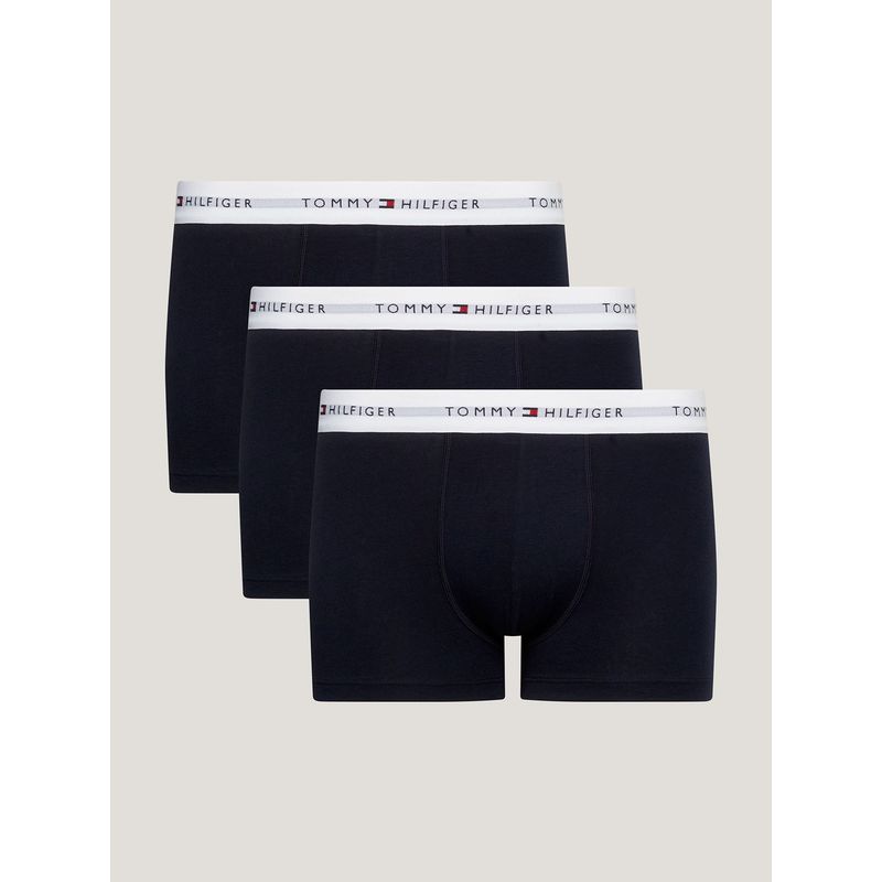 TOMMY HILFIGER - Pack 3 Calzoncillos Trunk Essential Azul Tommy Hilfiger
