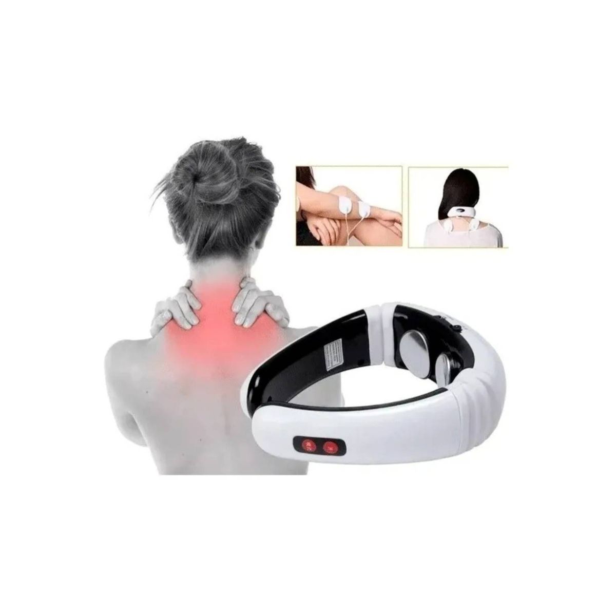 GENERICO - Electroestimulador Y Masajeador De Cuello Alivio Dolor Cervical