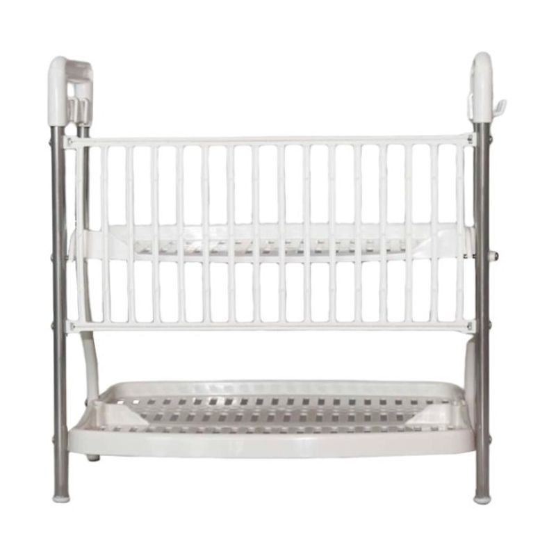 GENERICO - Secador Organizador Escurridor De Plato Loza Rack 2 Niveles