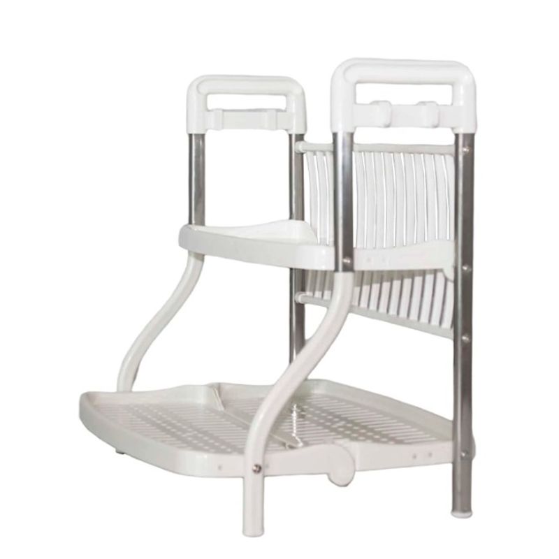 GENERICO - Secador Organizador Escurridor De Plato Loza Rack 2 Niveles