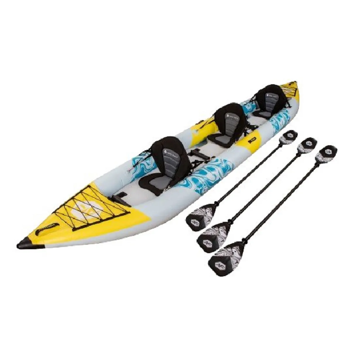 AQUA FORCE - KAYAK INFLABLE DOBLE CAPA 3 PERSONAS 500 CM TRITON