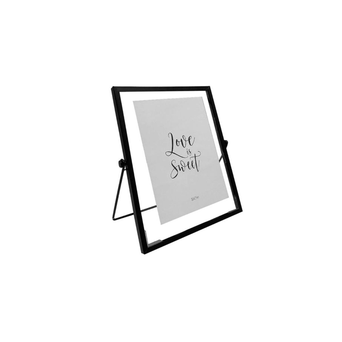GENERICO - Portaretratos 15x20CM Love is Sweet Negro
