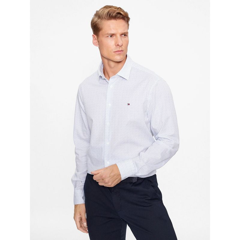 TOMMY HILFIGER - Camisa Dandelion Print Celeste Tommy Hilfiger