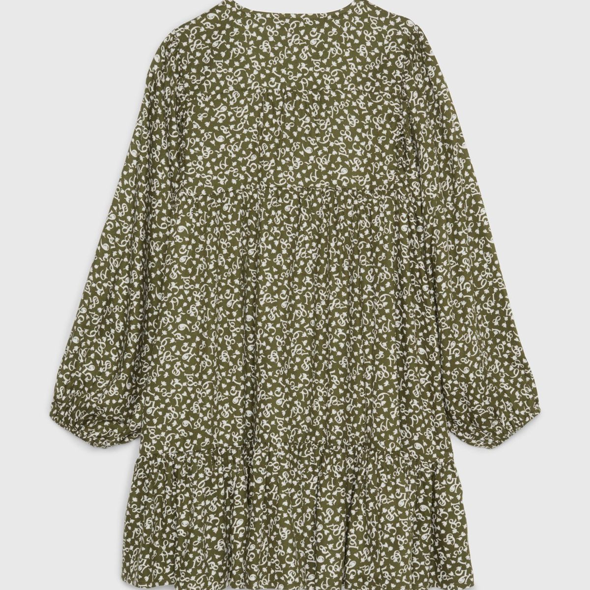 TOMMY HILFIGER - Vestido Amplio Print De Flores Verde Tommy Hilfiger