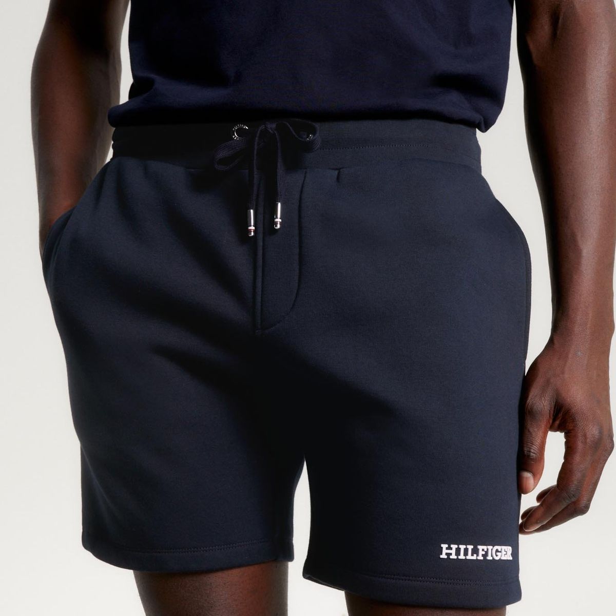 TOMMY HILFIGER - Shorts Monotype Logo Azul Tommy Hilfiger