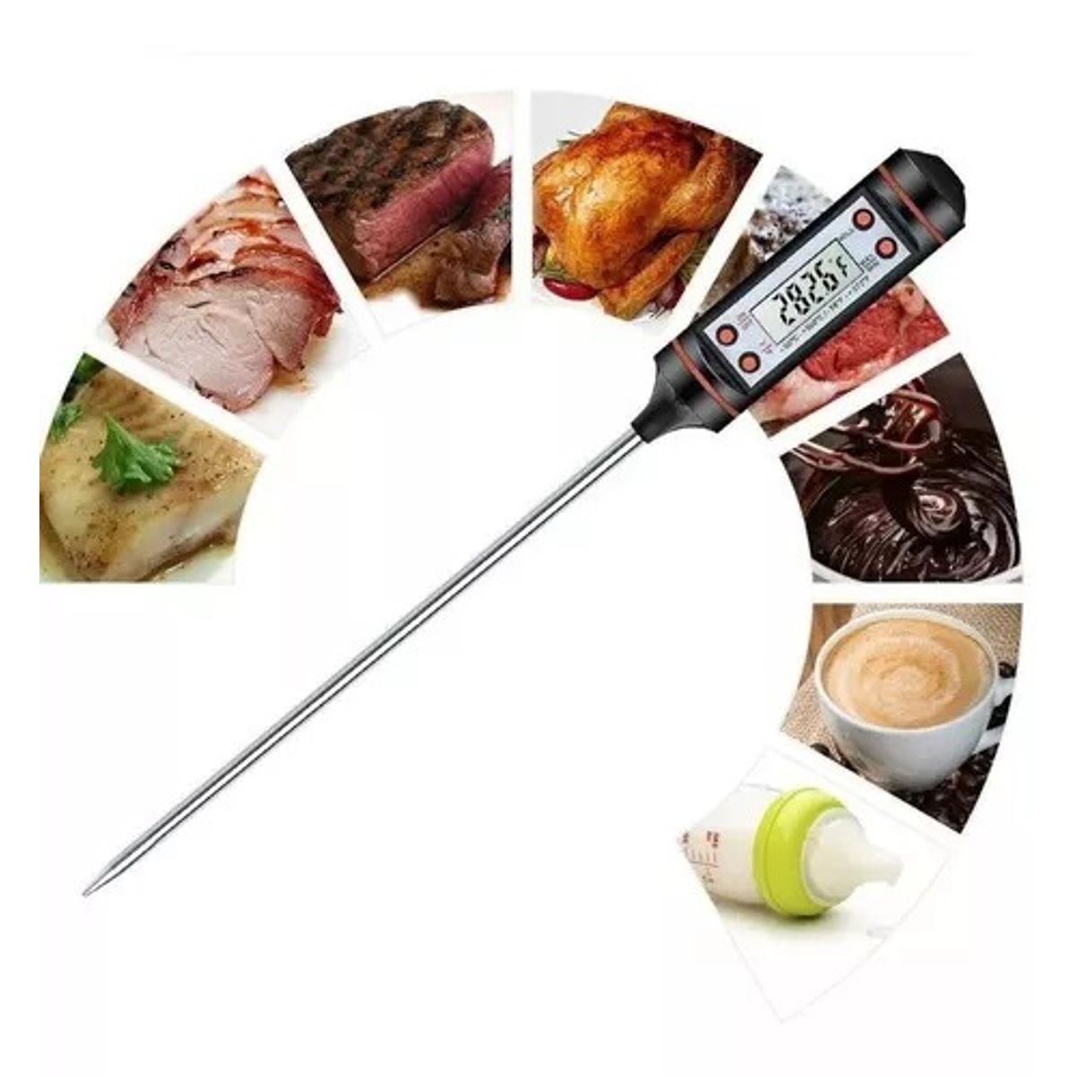 GENERICO - Termometro De Cocina Termómetro Horno Termometro Cocina Digital Termometro Para Carnes