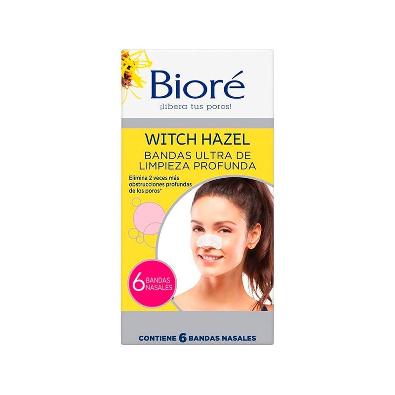 BIORE - Bandas Ultra Limpieza Profunda Elimina Puntos Negros Nariz Biore 6Und.