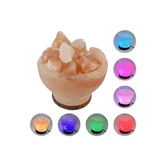 GENERICO - Lamparas Del Himalaya Multicolor Lámpara De Sal Velador Usb
