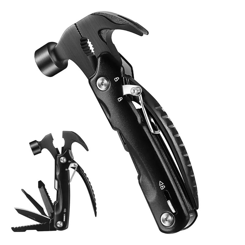 GENERICO - Navaja Cortaplumas Martillo Cuchillo Adkar Cortupluma 12 En 1