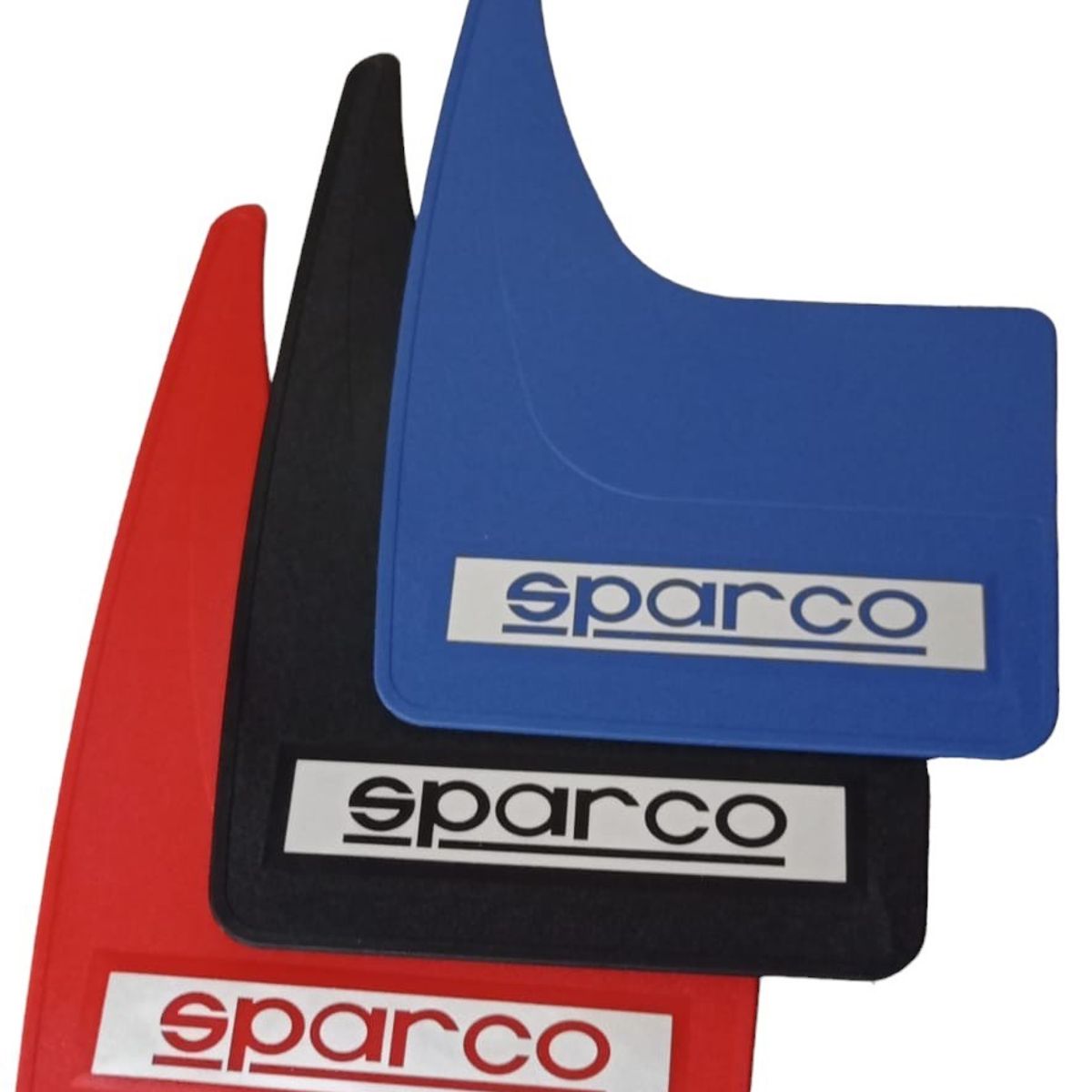 GENERICO - Guardabarros faldillas universales para autos Sparco azul