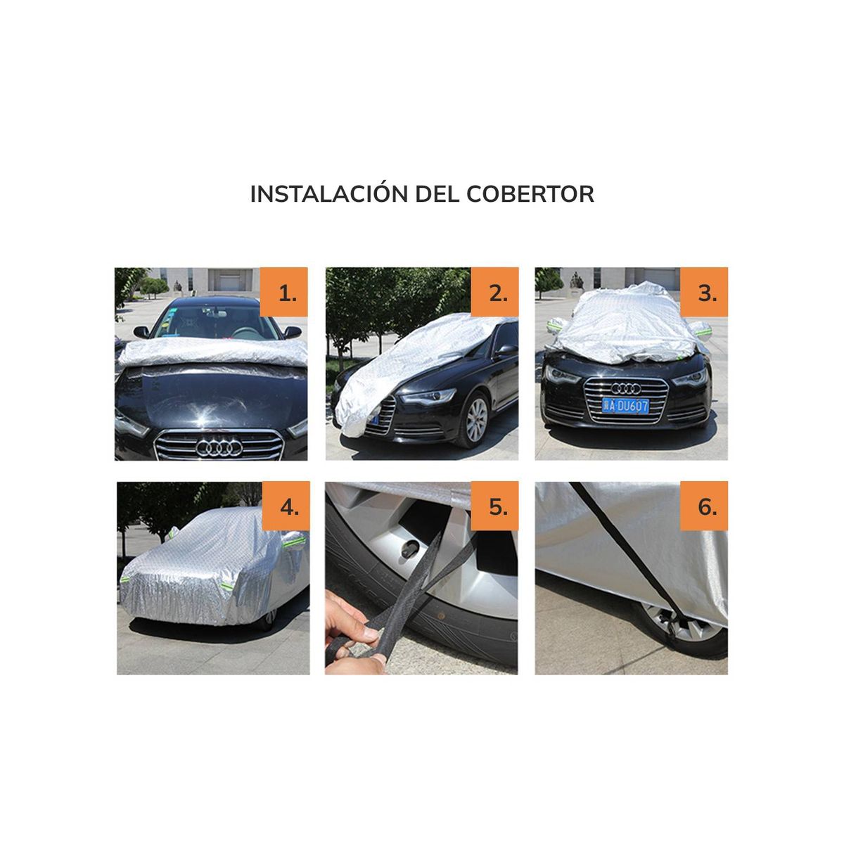 GENERICO - Cobertor Carpa Funda Cubre Auto Impermeable fina