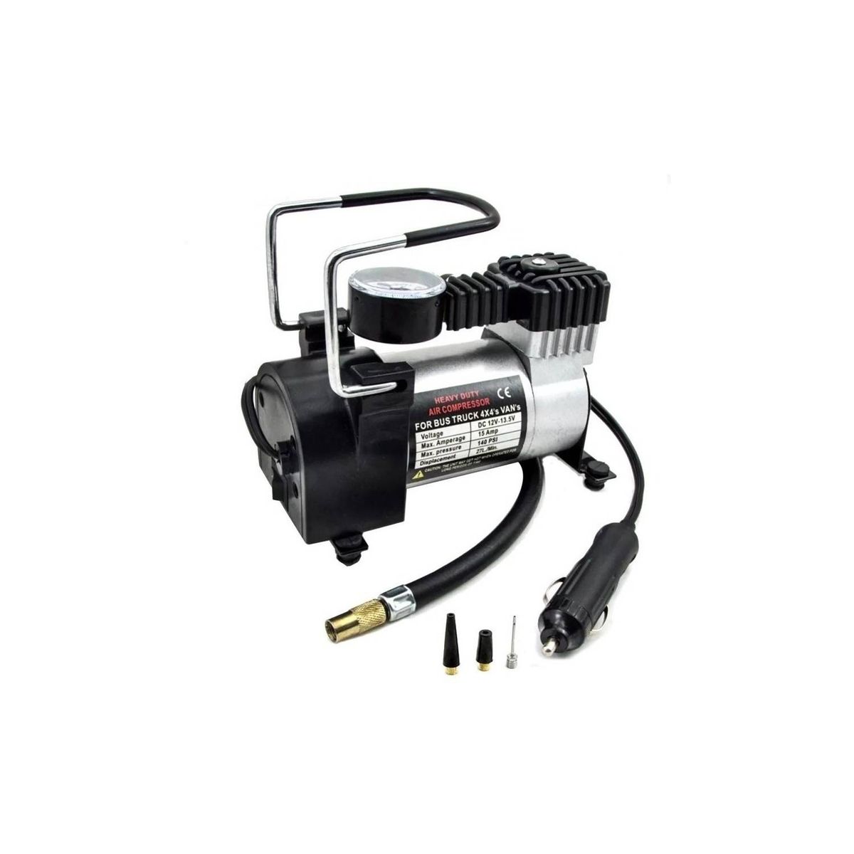 GENERICO - Compresor De Aire 12v Inflador De Neumáticos 140 Psi