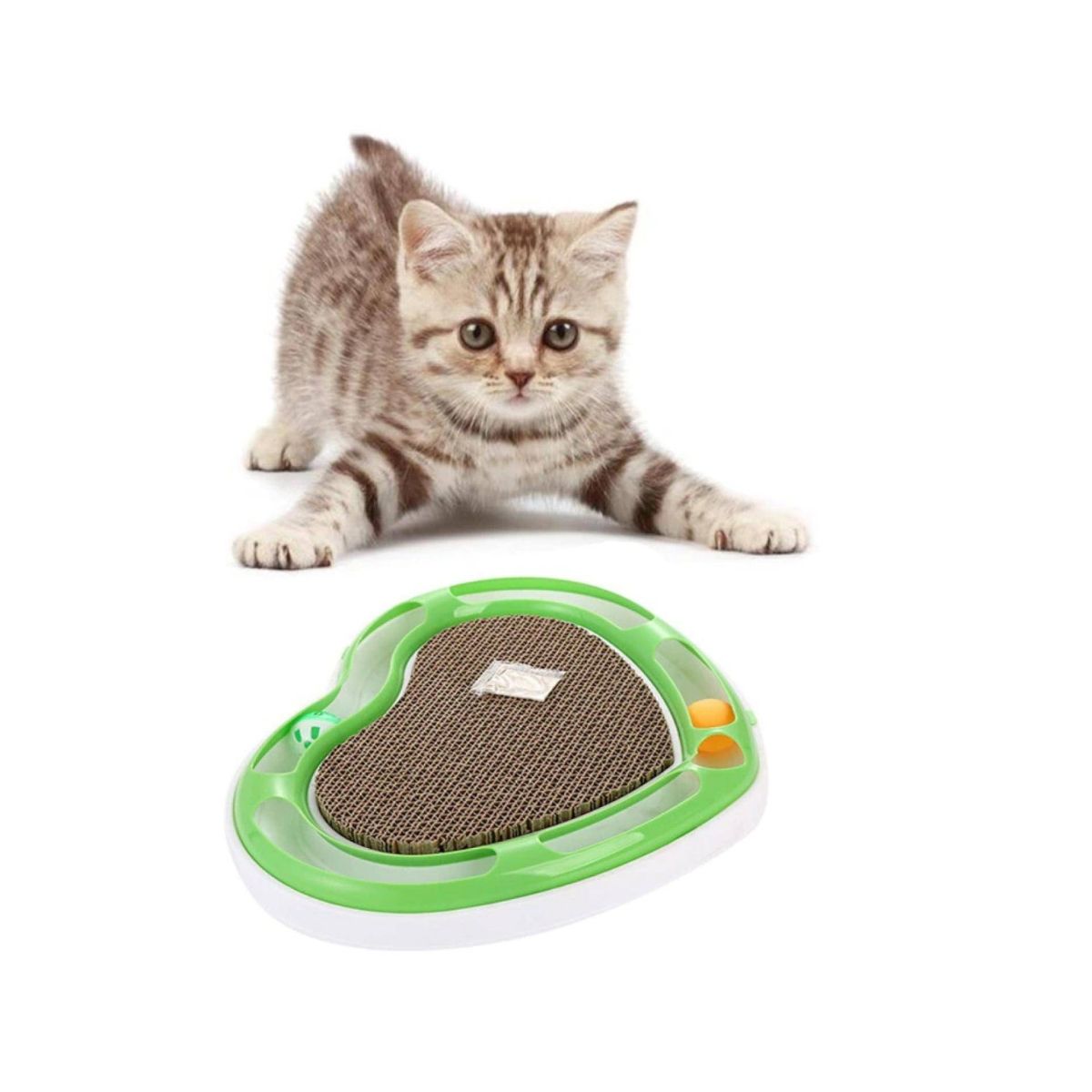 GENERICO - Tablero Raspador Para Gato Forma De Corazón Didáctico