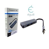 Adaptador Tipo C 4 En 1 Usb-C A Hdtv Suport 4k+2 Usb3.0+Pd