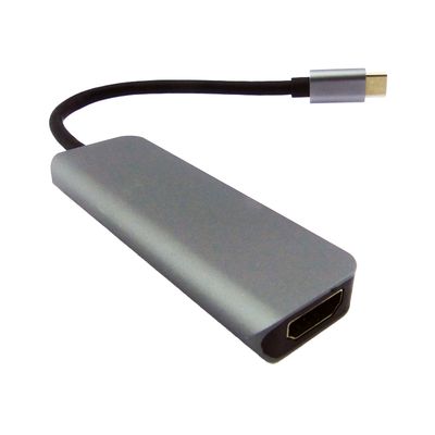 Imagen 2 del producto Adaptador Tipo C 4 En 1 Usb-C A Hdtv Suport 4k+2 Usb3.0+Pd