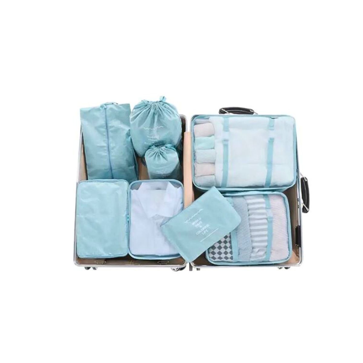 GENERICO - Set 8 Piezas Organizador De Maleta Equipaje Viajes