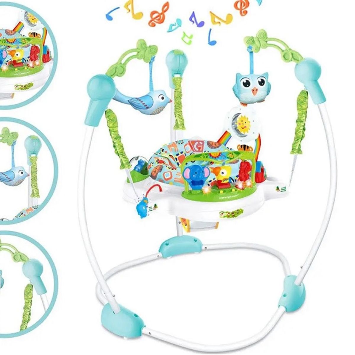 GENERICO - CENTRO DE ACTIVIDADES Y ANDADOR BABY JUMP GIRO 360 AZUL