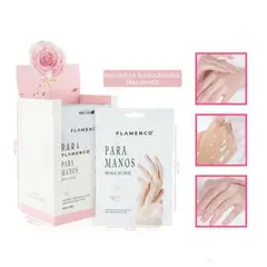 FLAMENCO - Mascarilla Para Manos Hidratante Y Blanqueadora De Rosas