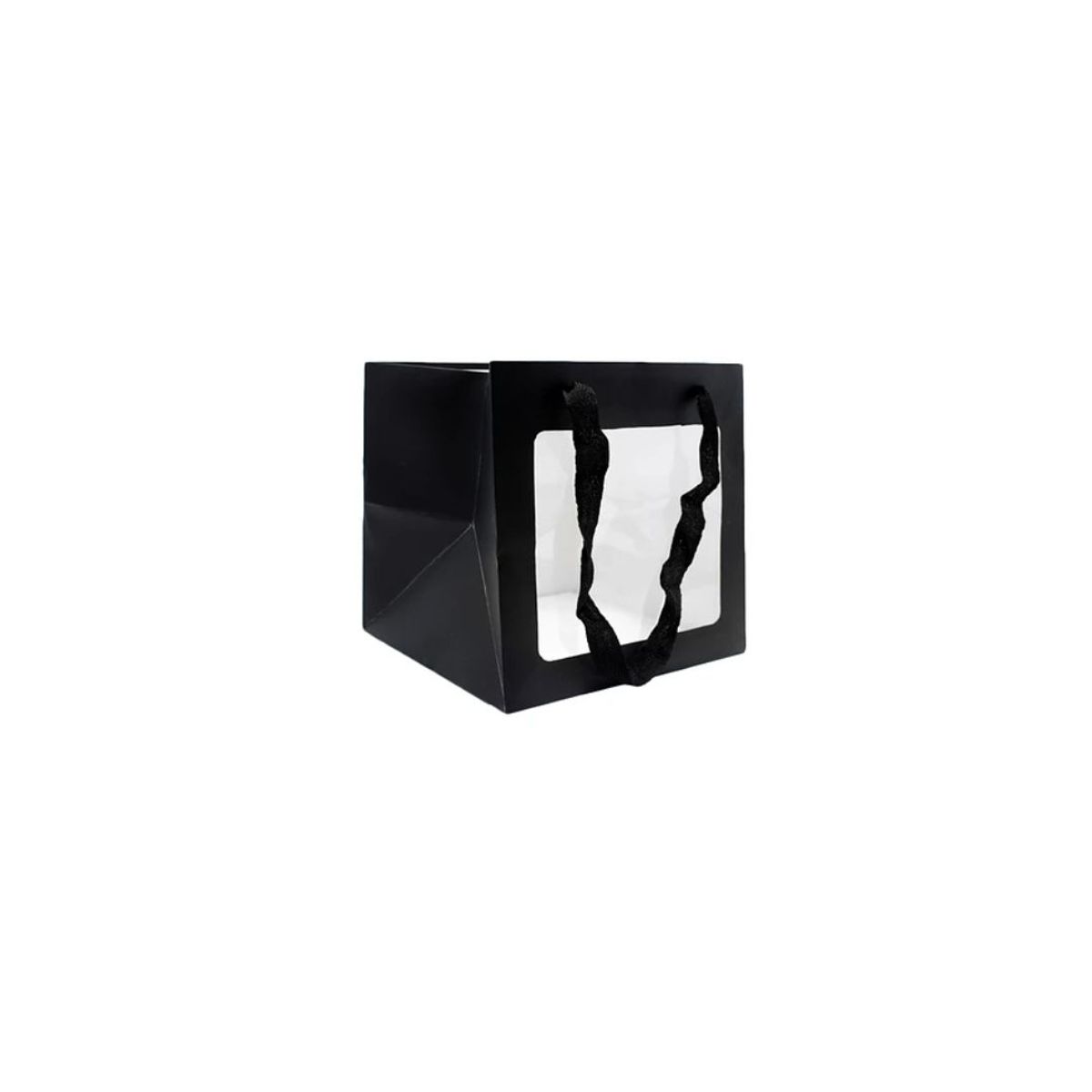 GENERICO - Bolsa de regalo de ventana 20x20x20cm negro