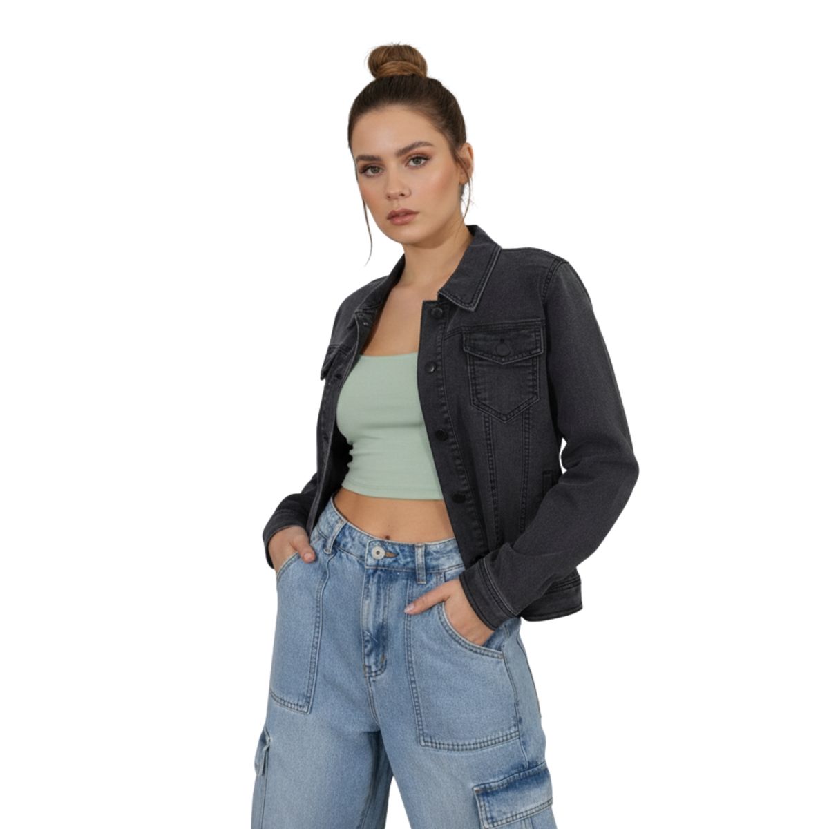 D'JOE - Chaqueta Mezclilla Clasic Woman Mujer