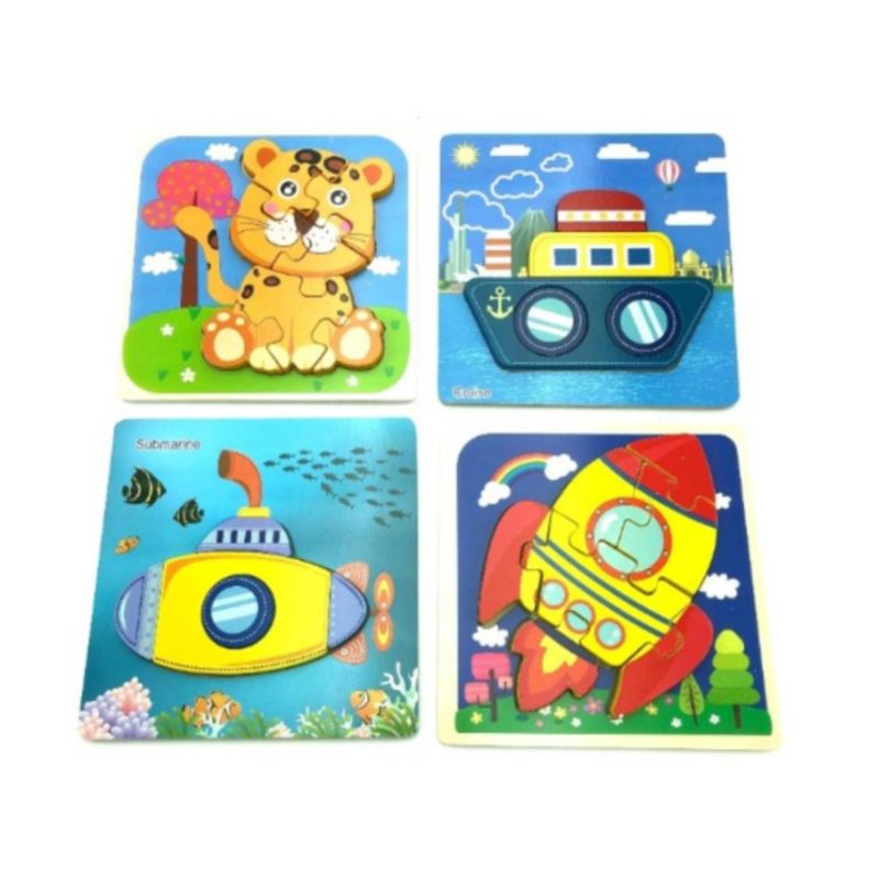 OEM - Puzzle Animal Juguete Madera