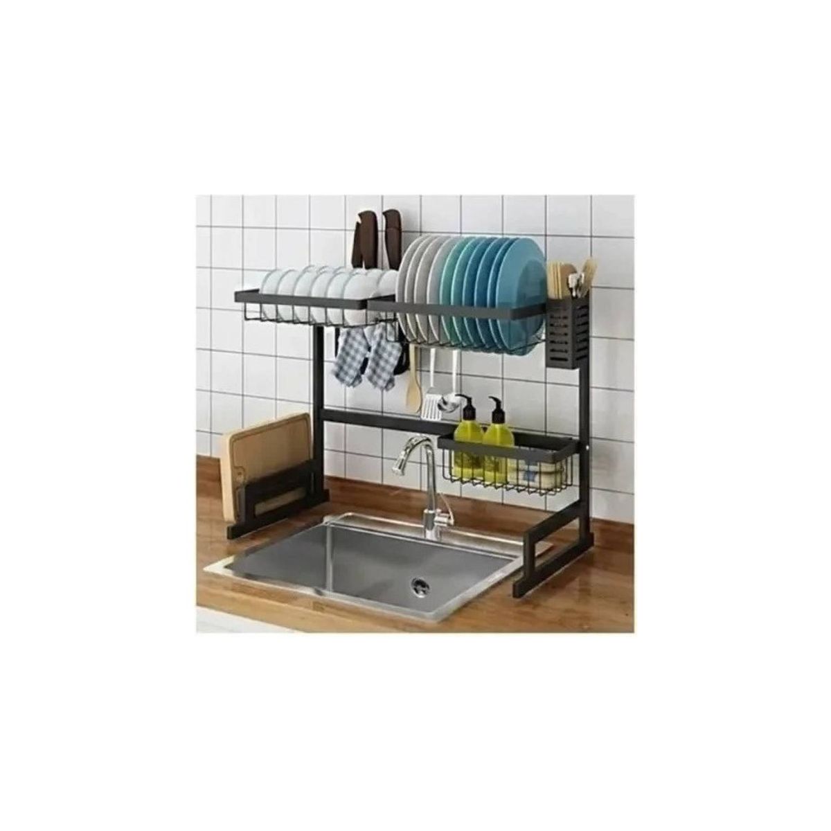 GENERICO - Seca Platos Escurridor De Loza 85 Cm 2 Niveles.