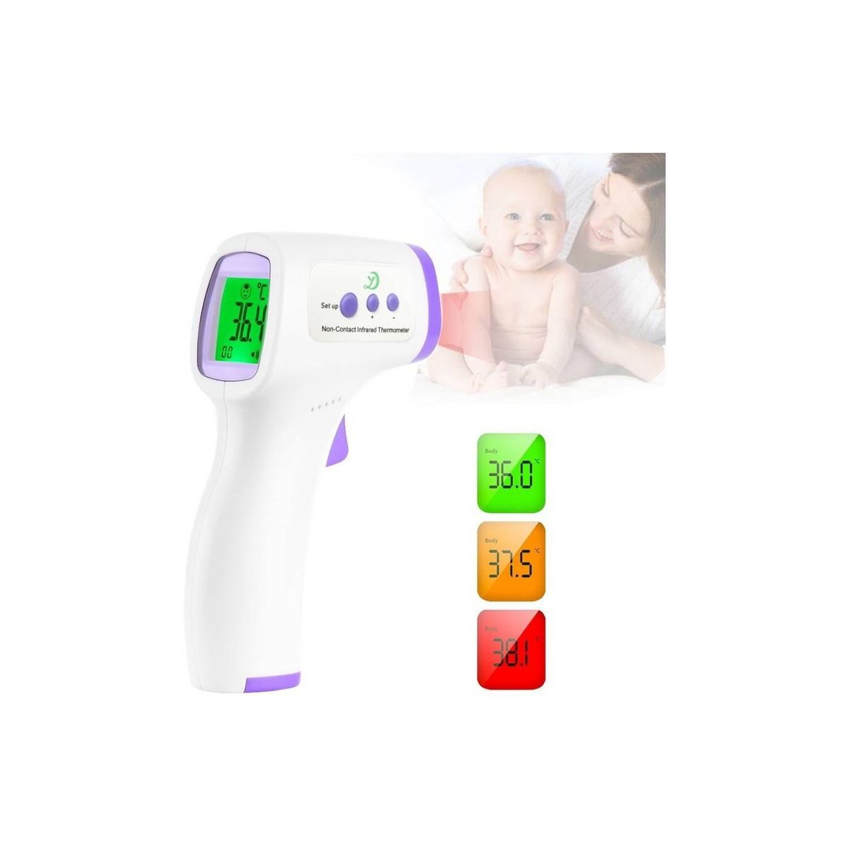 GENERICO - Termometro Infrarrojo Sin Contacto Bebe