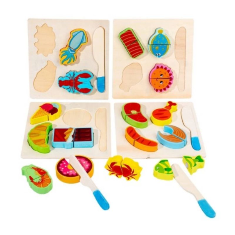 OEM - Puzzle Fruta Juguete Madera