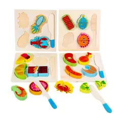 OEM - Puzzle Fruta Juguete Madera
