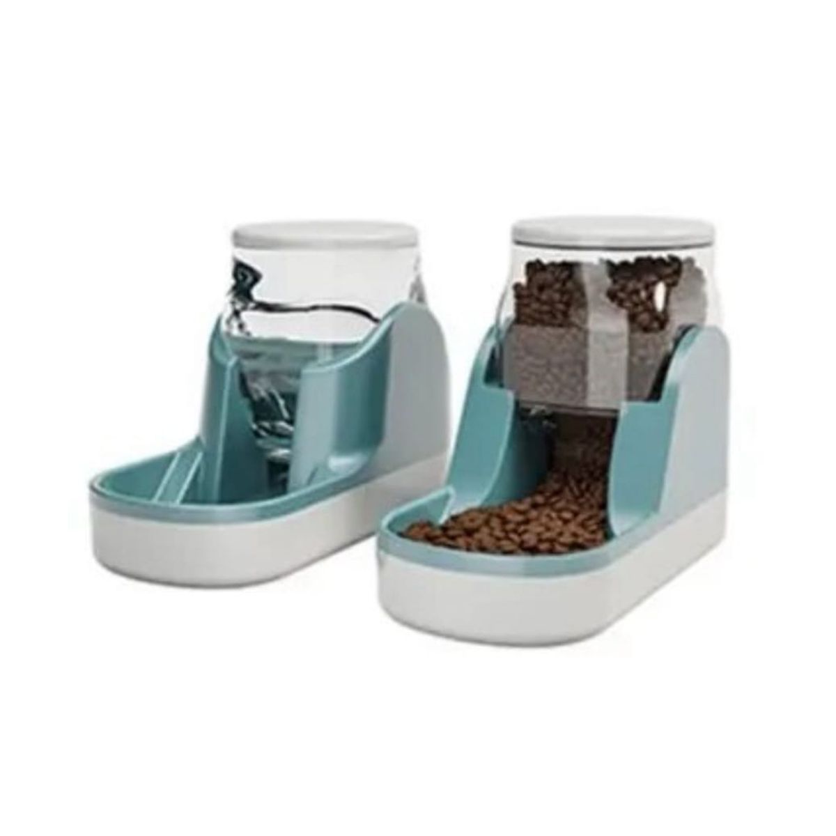 GENERICO - Bebedero y Comedero Para Mascotas 1Pack Gatos o Perros Verde