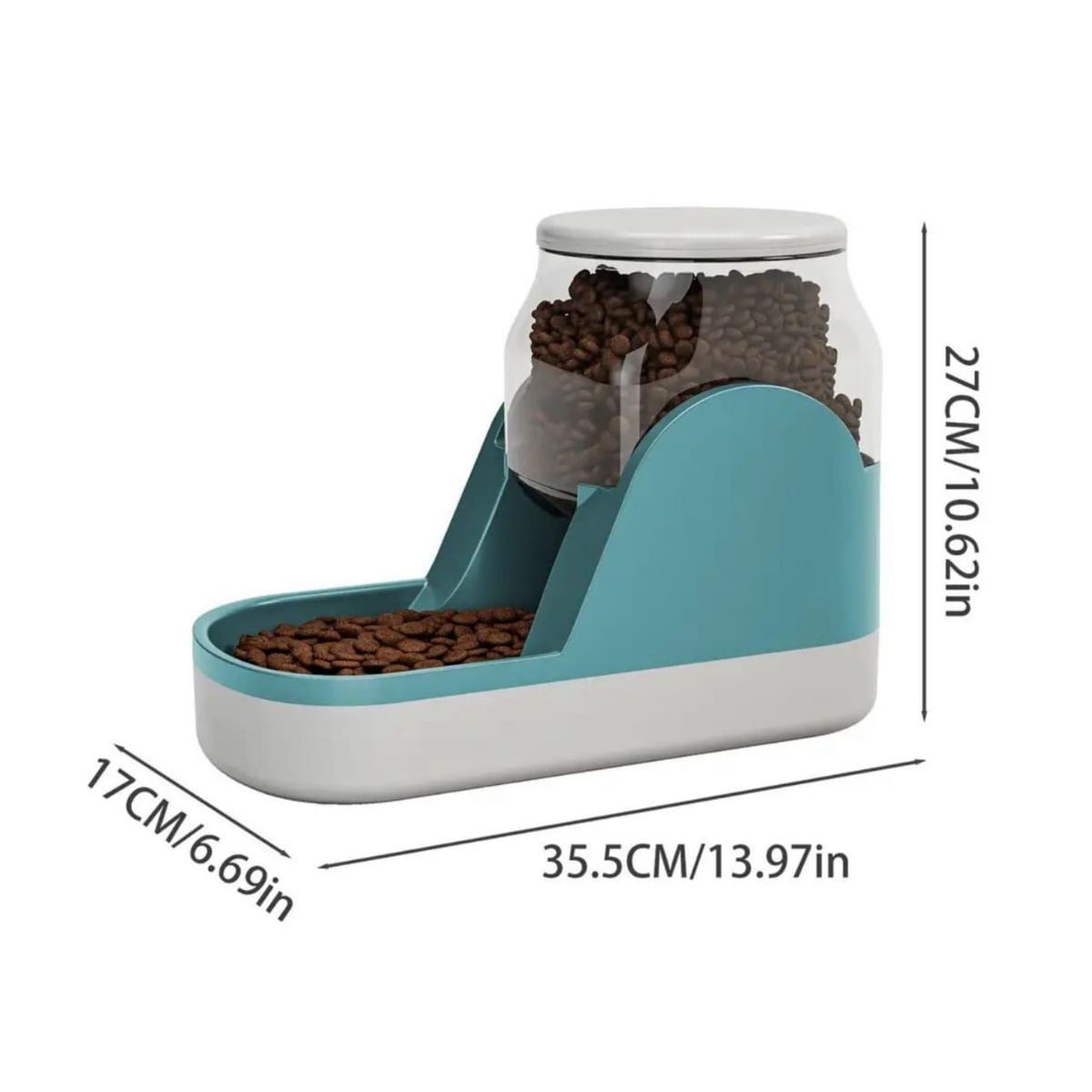 GENERICO - Bebedero y Comedero Para Mascotas 1Pack Gatos o Perros Verde