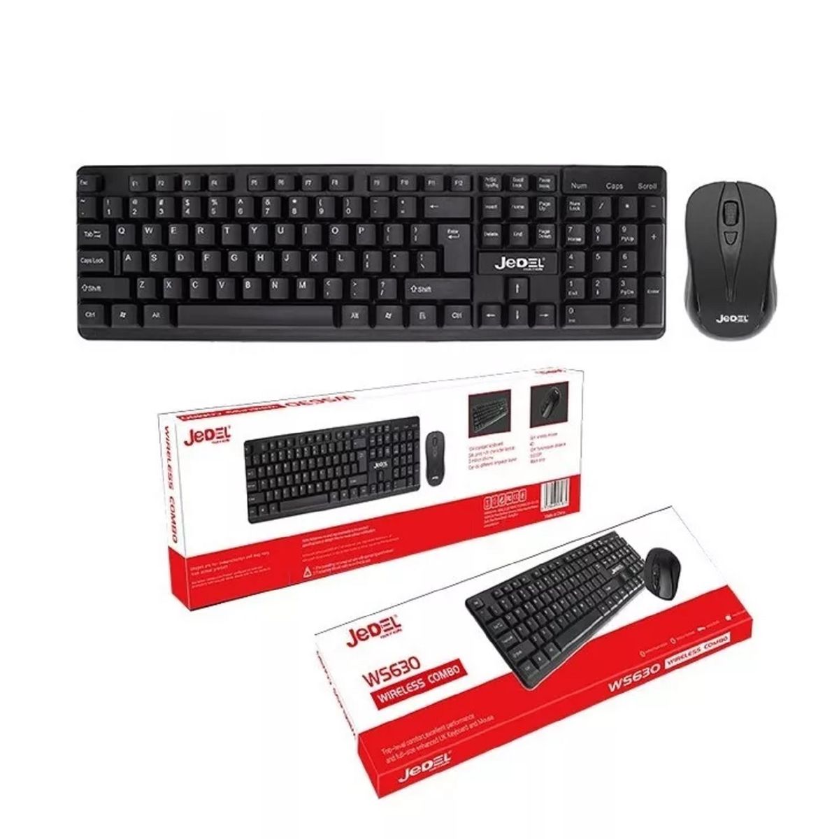 DM - TECLADO MOUSE KIT JEDEL WS630 ES WIRELESS